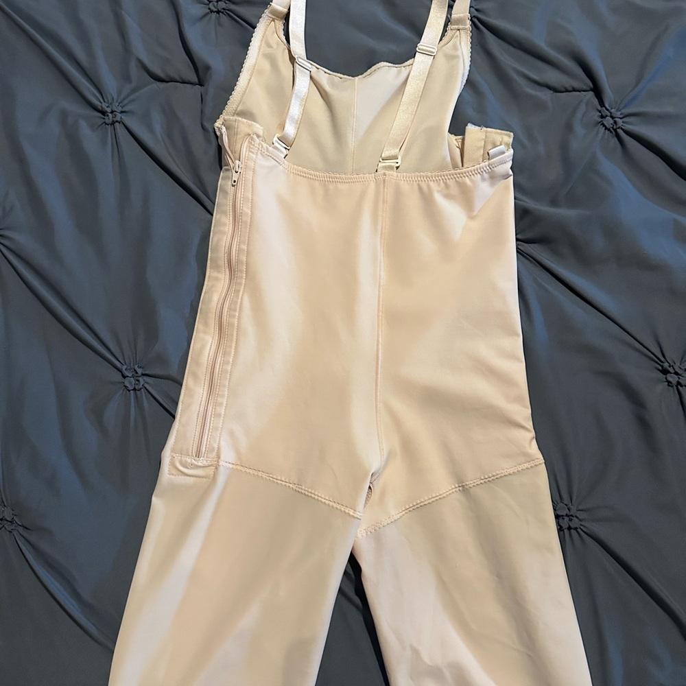 Women's Beige Shapewear Jumpsuit